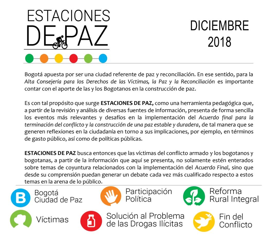 Estaciones de paz diciembre