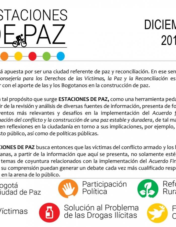 Estaciones de paz diciembre