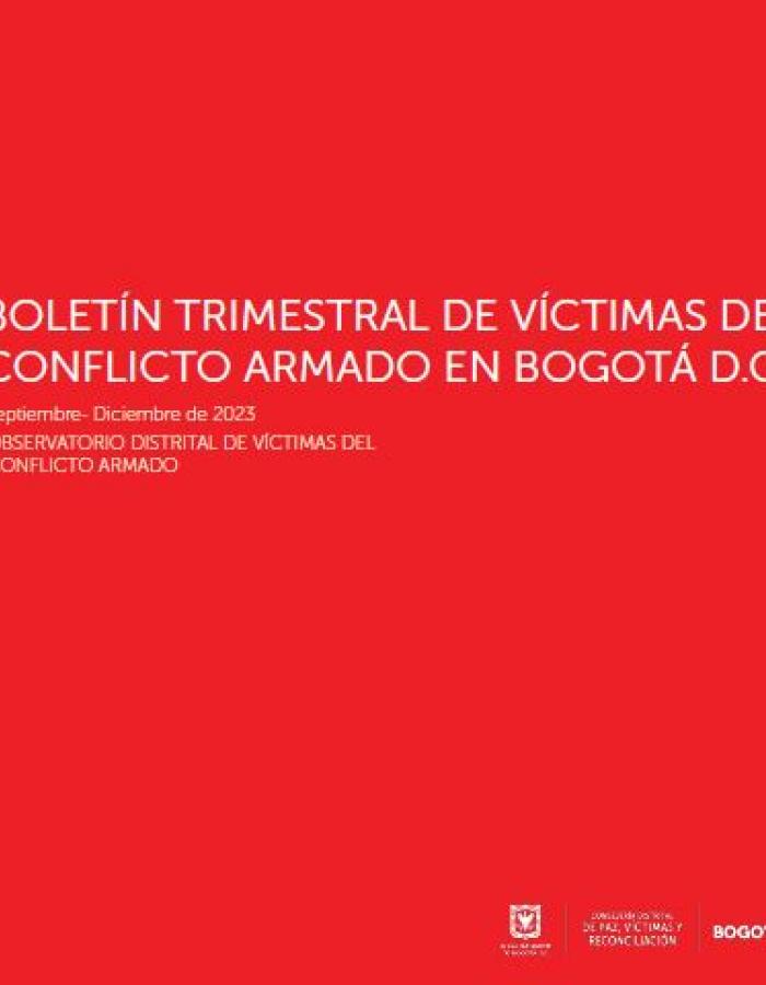 Boletín Víctimas Bogotá - Diciembre 2023